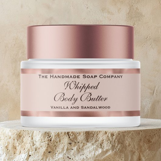 Cosmetics Body Butter Rose Gold Jar 