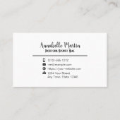 Cosmetics Brush make-up artiest Visitekaartje (Achterkant)