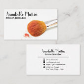 Cosmetics Brush make-up artiest Visitekaartje (Voorkant / Achterkant)