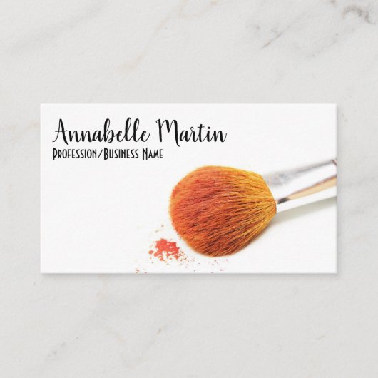 Cosmetics Brush make-up artiest Visitekaartje (Voorkant)