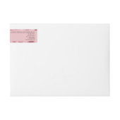 Cosmetics Jar Label - Blush Pink met Roze Folie (Voorkant)