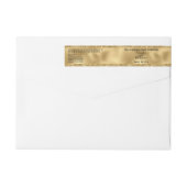 Cosmetics Jar Label - Gouden folie en Gouden Glitt (Achterkant)