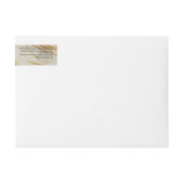 Cosmetics Jar Label - Ivoor Marmer en Goud (Voorkant)