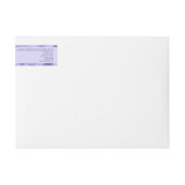 Cosmetics Jar Label - Paarse met Paarse Folie (Voorkant)