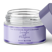 Cosmetics Jar Label - Paarse met Paarse Folie