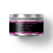 Cosmetics Jar Label - Zwart en Fuchsia Folie