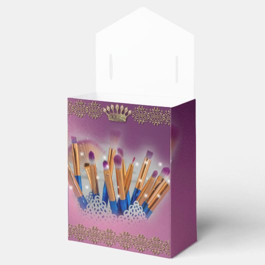 Cosmetics Makeup Brush Glamor Bedankdoosjes (Geopend)