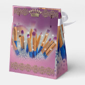 Cosmetics Makeup Brush Glamor Bedankdoosjes (Achterkant)