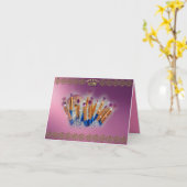 Cosmetics Makeup Brush Glamor Kaart (Gele Bloem)