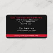 Cosmetics Professional | Rood-zwart | VISITEKAARTJ Visitekaartje (Achterkant)