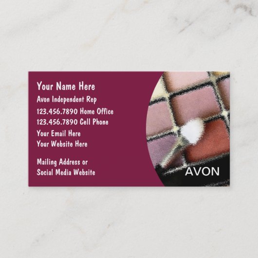 Cosmetics Rep Visitekaartjes (Voorkant)