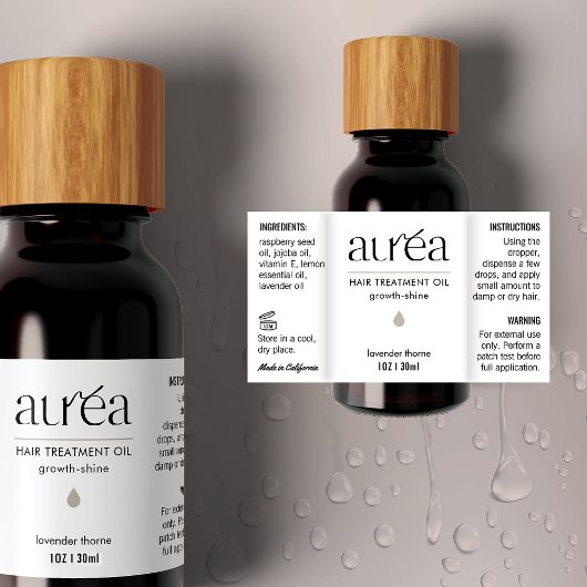 Cosmetisch 1 OZ/30ml druppelflesje Waterdicht Etik Labels