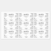 Cosmetisch 1 OZ/30ml druppelflesje Waterdicht Etik Labels (Vel)