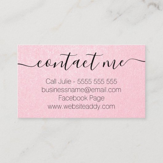 Cosmetisch Eyebrow Tattoo Visitekaartje (Achterkant)