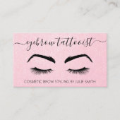 Cosmetisch Eyebrow Tattoo Visitekaartje (Voorkant)
