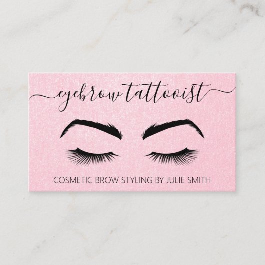 Cosmetisch Eyebrow Tattoo Visitekaartje (Voorkant)