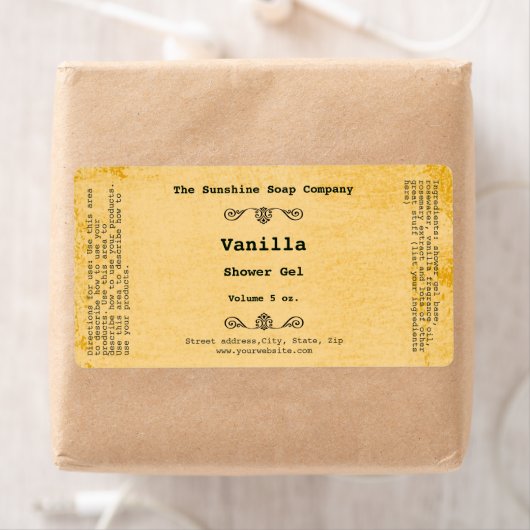 Cosmetisch label op basis van bijtende wetherinige (Insitu)