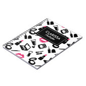 Cosmetisch patroon Aangepaste naam Notitieboek (Linkerzijde)