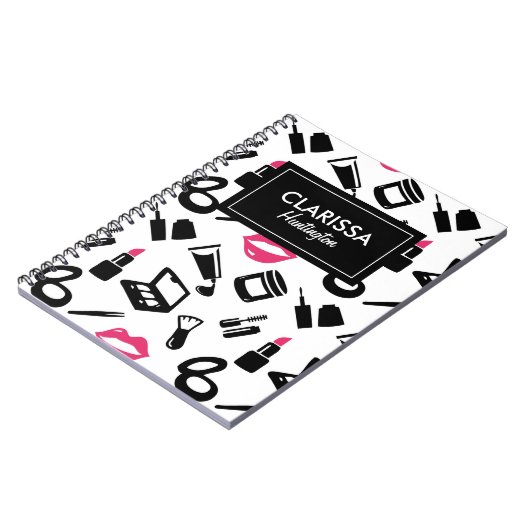 Cosmetisch patroon Aangepaste naam Notitieboek (Linkerzijde)