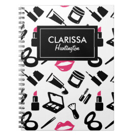 Cosmetisch patroon Aangepaste naam Notitieboek