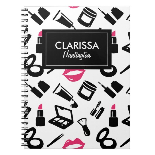 Cosmetisch patroon Aangepaste naam Notitieboek (Voorkant)