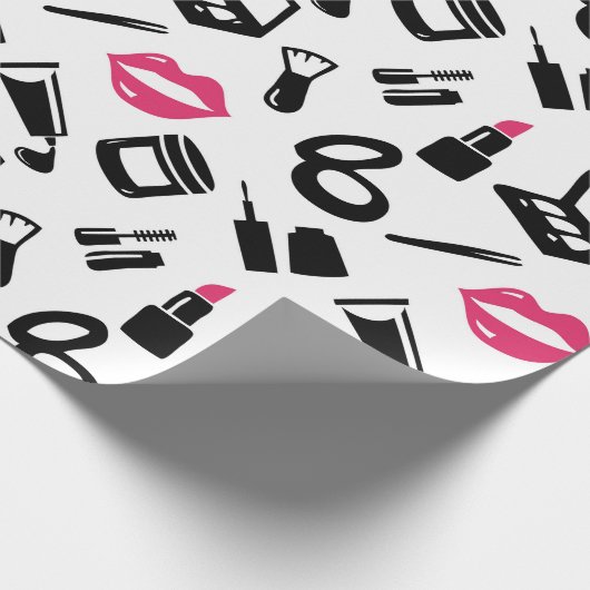 Cosmetisch patroon cadeaupapier (Hoek)