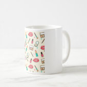 Cosmetisch patroon koffiemok (Voorkant rechts)