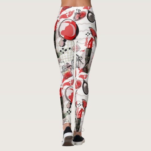 Cosmetisch patroon leggings (Achterkant)