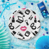 Cosmetisch patroon papieren bordje (Feest)