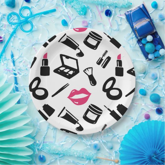 Cosmetisch patroon papieren bordje (Feest)