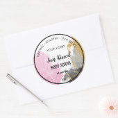 Cosmetisch product Etiket met waterkleurbloemen (Envelop)