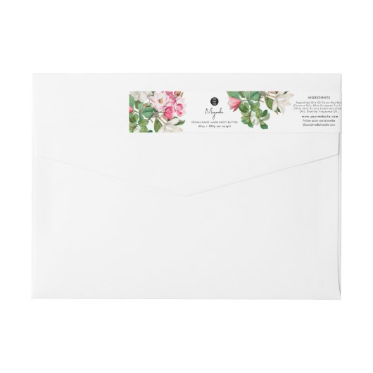 Cosmetisch productlabel Huidverzorging Magnolia st (Achterkant)