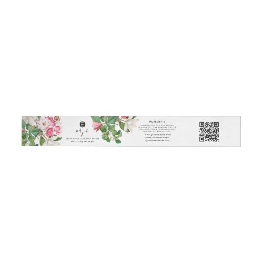 Cosmetisch productlabel Huidverzorging Magnolia st (Individueel)