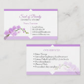 Cosmetisch, SPA & make-up studio visitekaartje (Voorkant / Achterkant)