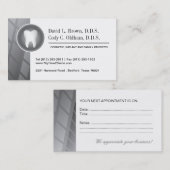 Cosmetisch tandheelkundig Visitekaartje Afsprakenkaartje (Voorkant / Achterkant)