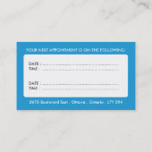 COSMETISCH TANDHEELKUNDIG VISITEKAARTJE AFSPRAKENKAARTJE (Achterkant)