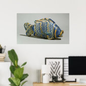 Cosmetisch vaartuig in de vorm van een vis poster (Thuiskantoor)