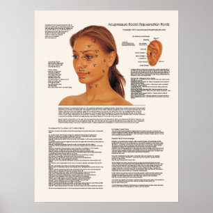 Cosmetische Acupunctie Faciale Rejuventies Poster
