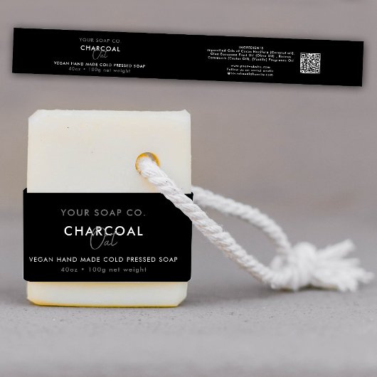 Cosmetische bar zeep band sjabloon product label v uitnodigingen wikkel