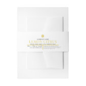 Cosmetische Bar Zeep Belly Band Label Wrap Lemon Uitnodigingen Wikkel (Voorkant Voorbeeld)