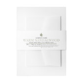 Cosmetische Bar Zeep Buik Band Label Wrap Sandelho Uitnodigingen Wikkel (Voorkant Voorbeeld)