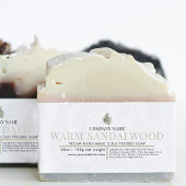 Cosmetische Bar Zeep Buik Band Label Wrap Sandelho Uitnodigingen Wikkel