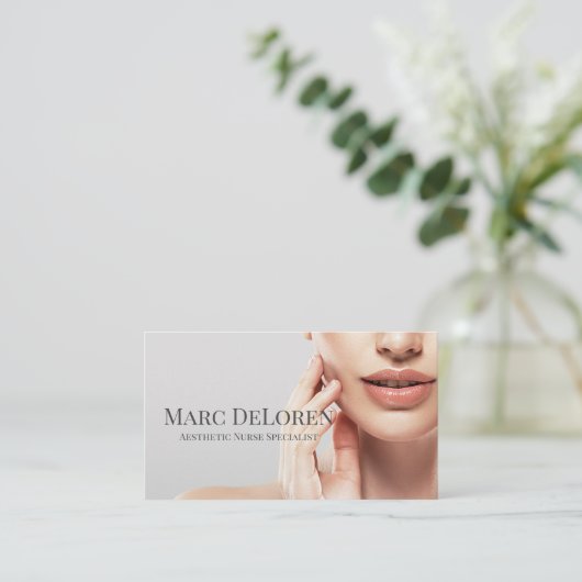 Cosmetische chirurg visitekaartje (Staand voorkant)