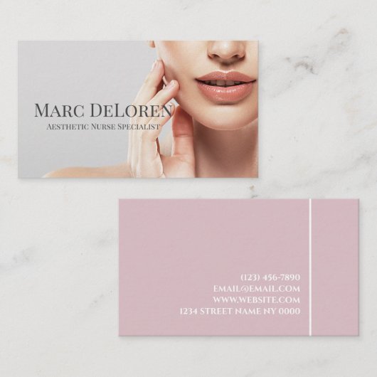 Cosmetische chirurg visitekaartje (Voorkant / Achterkant)