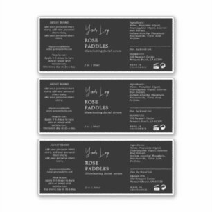 Cosmetische Dropper Flaceletiket Sticker