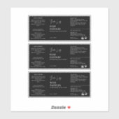 Cosmetische Dropper Flaceletiket Sticker (Vel)