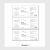 Cosmetische Dropper Flaceletiket Sticker (Vel)