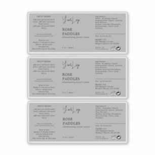 Cosmetische Dropper Flaceletiket Sticker