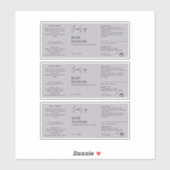 Cosmetische Dropper Flaceletiket Sticker (Vel)