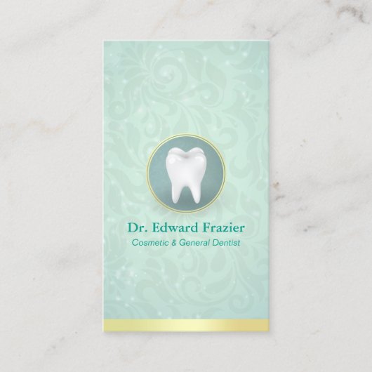 Cosmetische en algemene benoeming van de Dentist G Afsprakenkaartje (Voorkant)